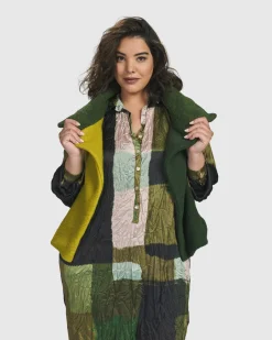Women Alembika Plus<Two Tone Vest, Hunter