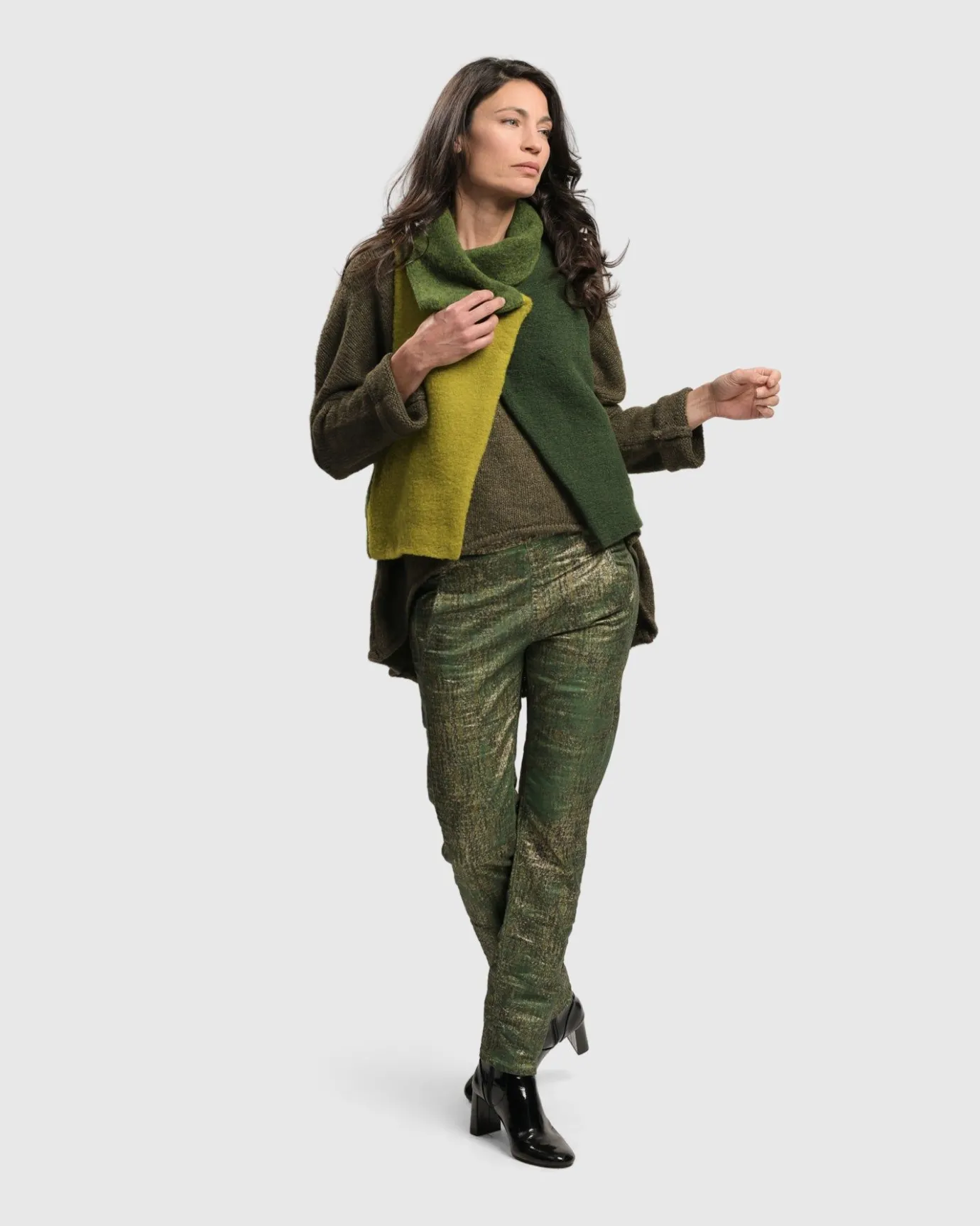 Women Alembika Plus<Two Tone Vest, Hunter