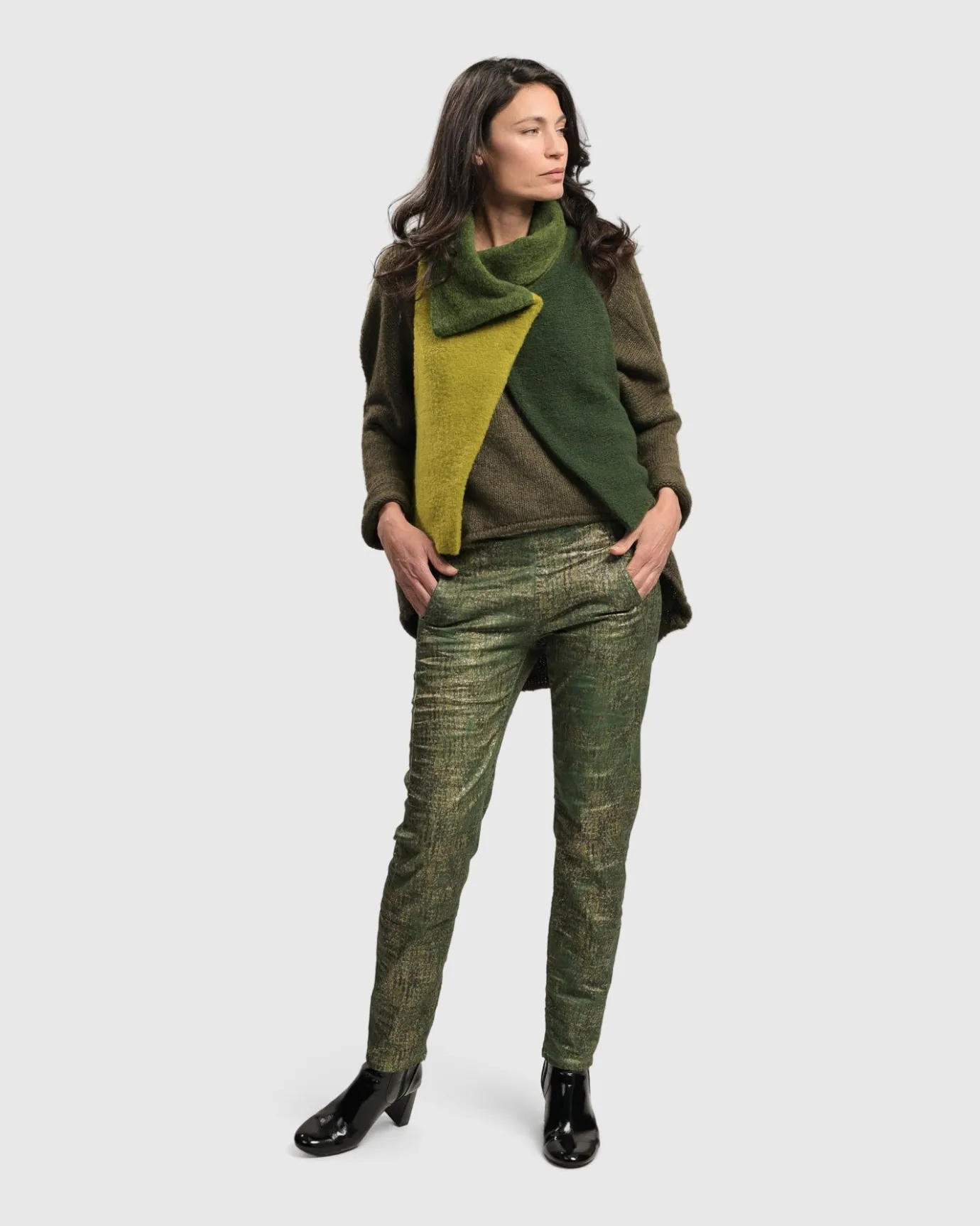 Women Alembika Jackets<Two Tone Vest, Hunter
