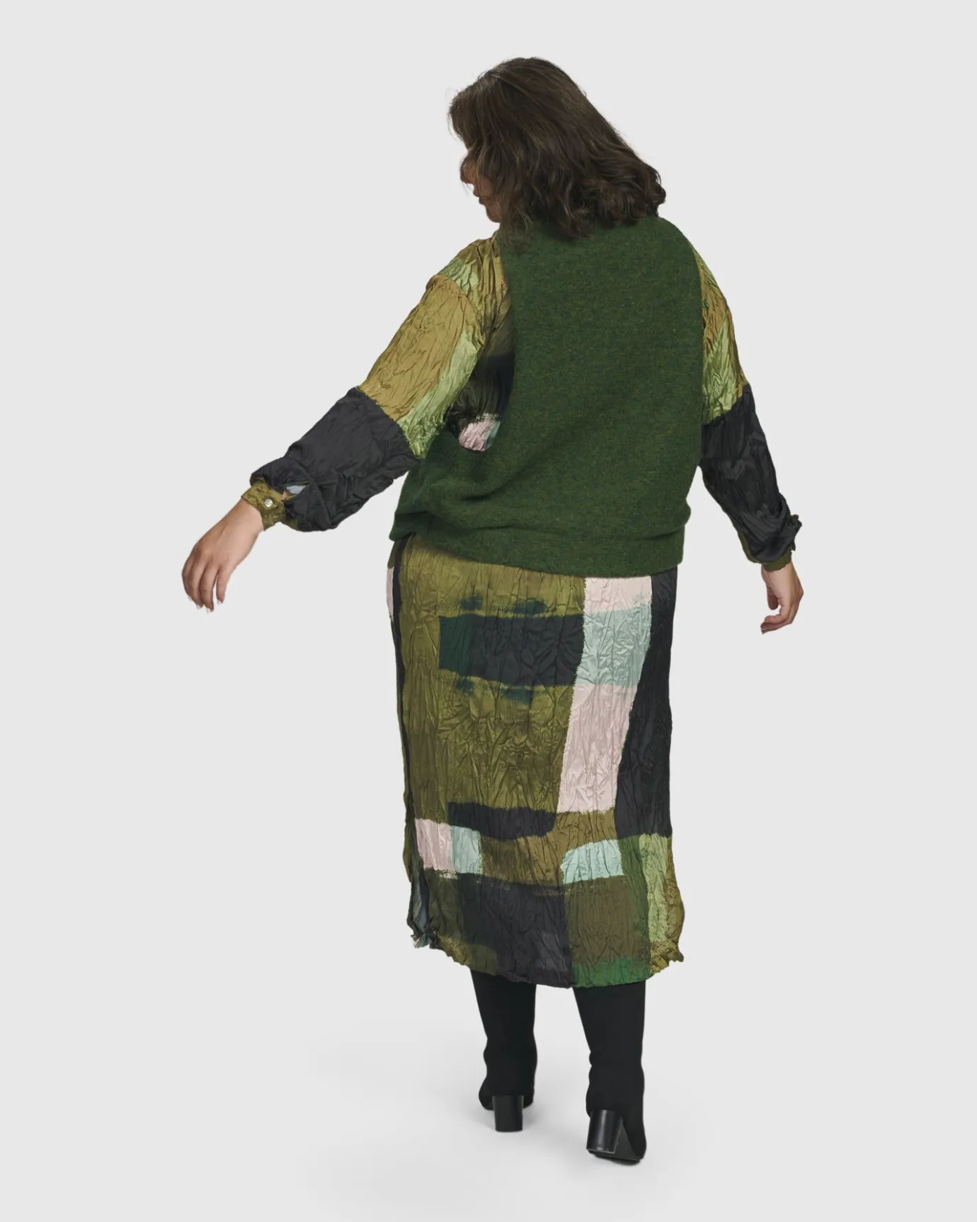 Women Alembika Jackets<Two Tone Vest, Hunter