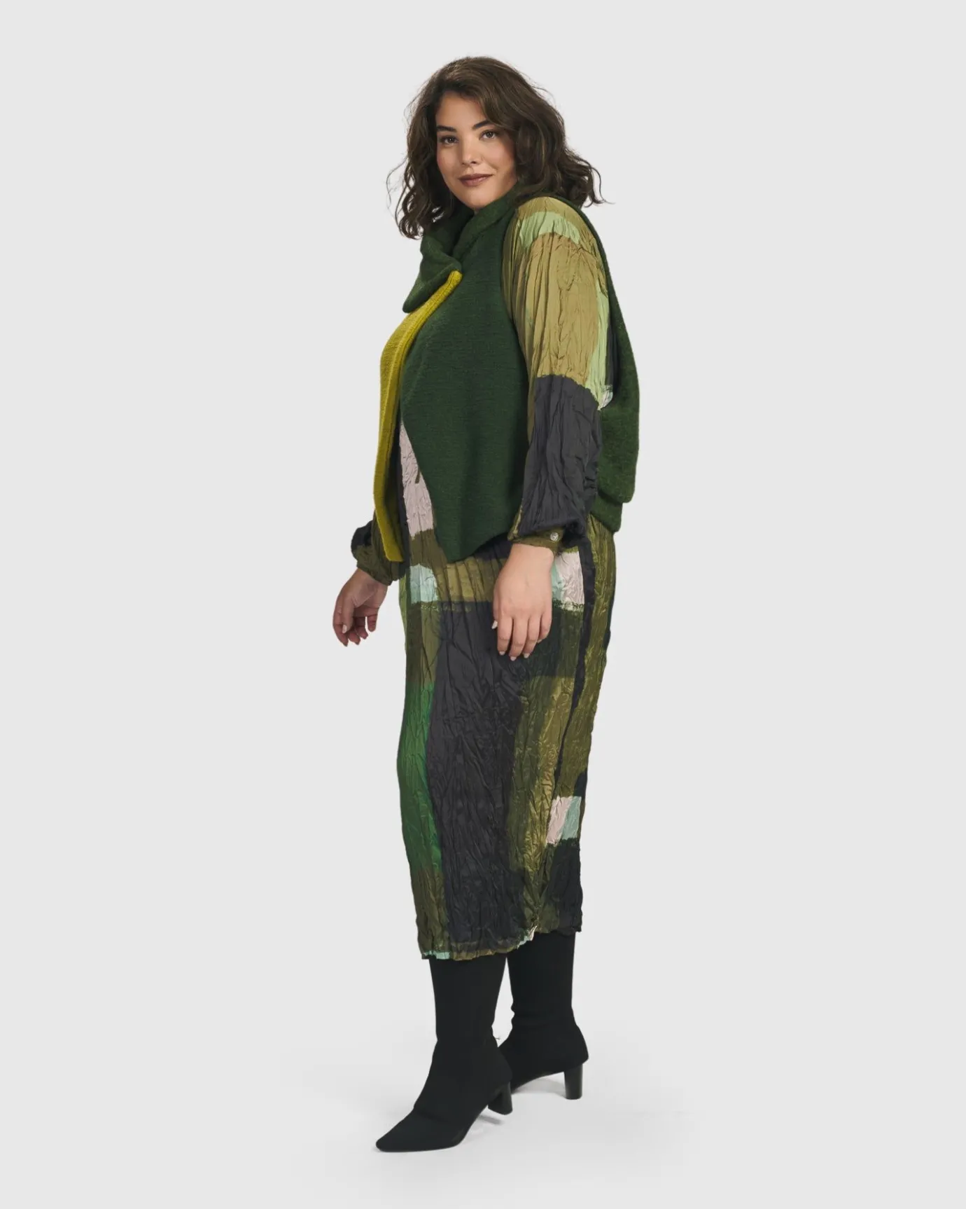 Women Alembika Jackets<Two Tone Vest, Hunter