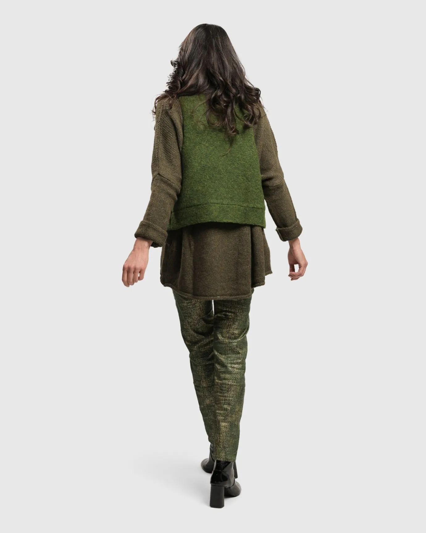 Women Alembika Jackets<Two Tone Vest, Hunter