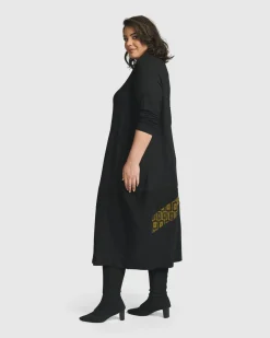 Women Alembika Plus<Unstoppable Cocoon Dress, Chartreuse