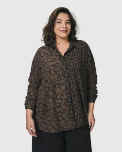 Women Alembika Plus<Unstoppable Oversized Cardigan, Coffee