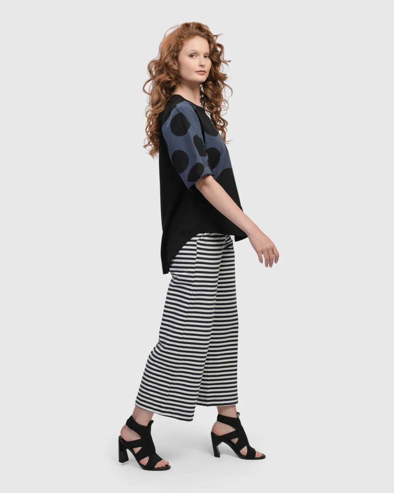 Women Alembika Plus<Urban Angelica Dots Tee, Navy