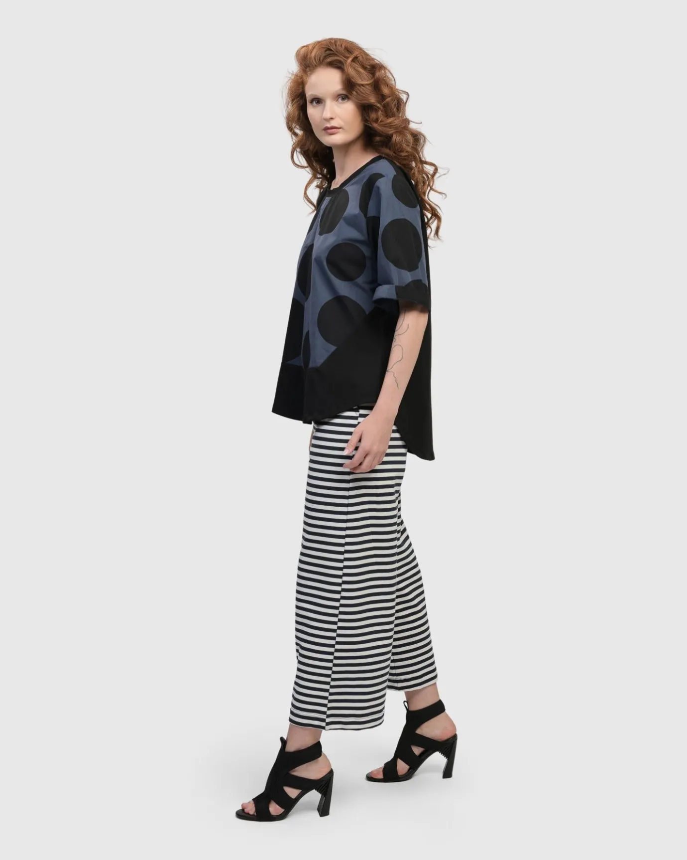 Women Alembika Plus<Urban Angelica Dots Tee, Navy