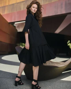 Women Alembika Plus<Urban Astor Shirt Dress, Black