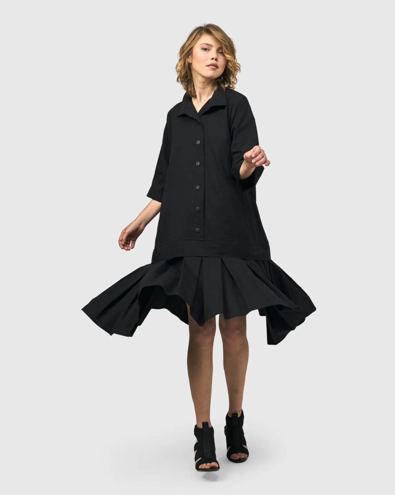 Women Alembika Plus<Urban Astor Shirt Dress, Black