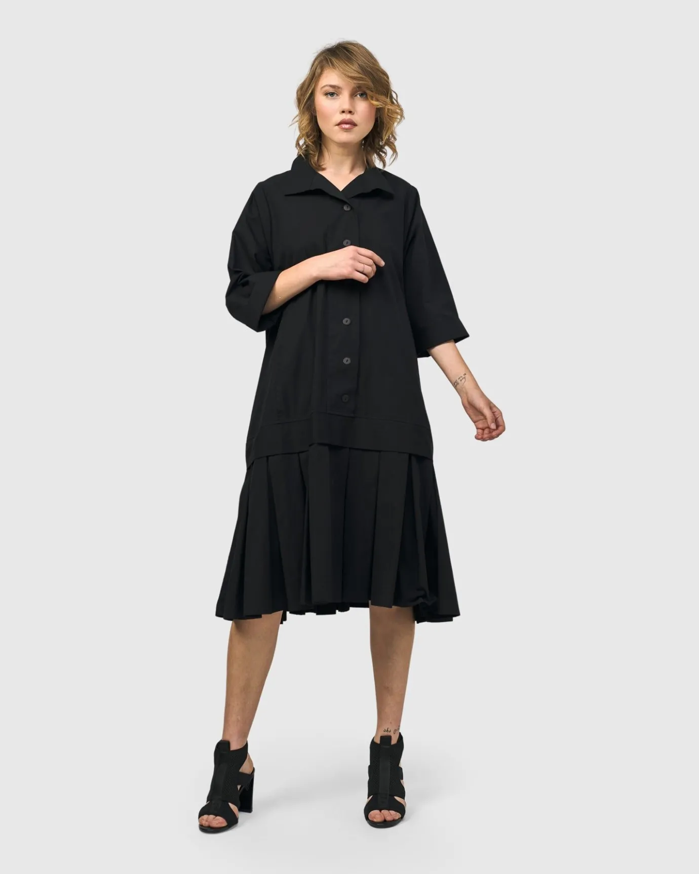 Women Alembika Plus<Urban Astor Shirt Dress, Black