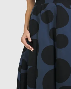 Women Alembika Pants & Skirts<Urban Astrid Balloon Skirt, Navy