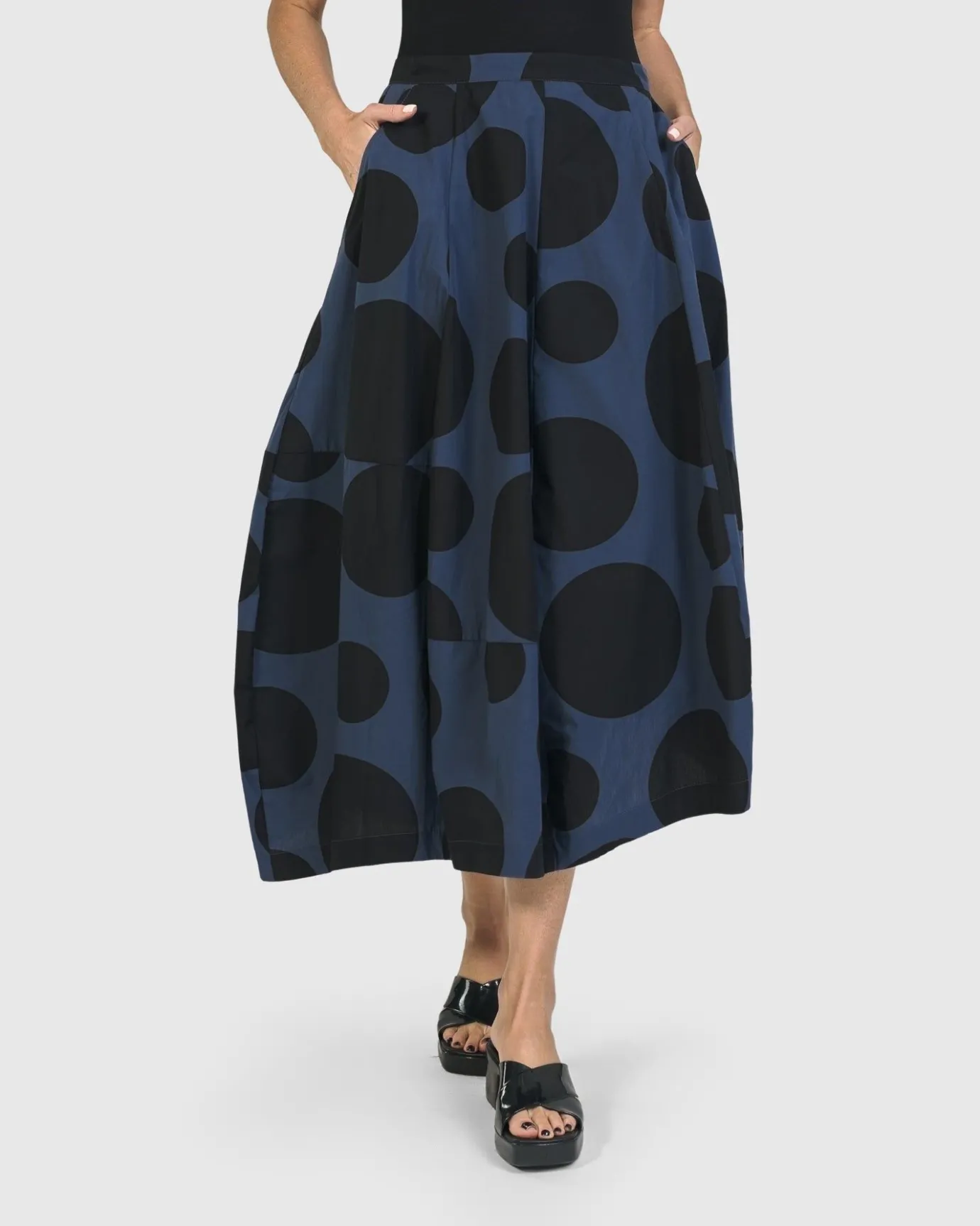 Women Alembika Plus<Urban Astrid Balloon Skirt, Navy