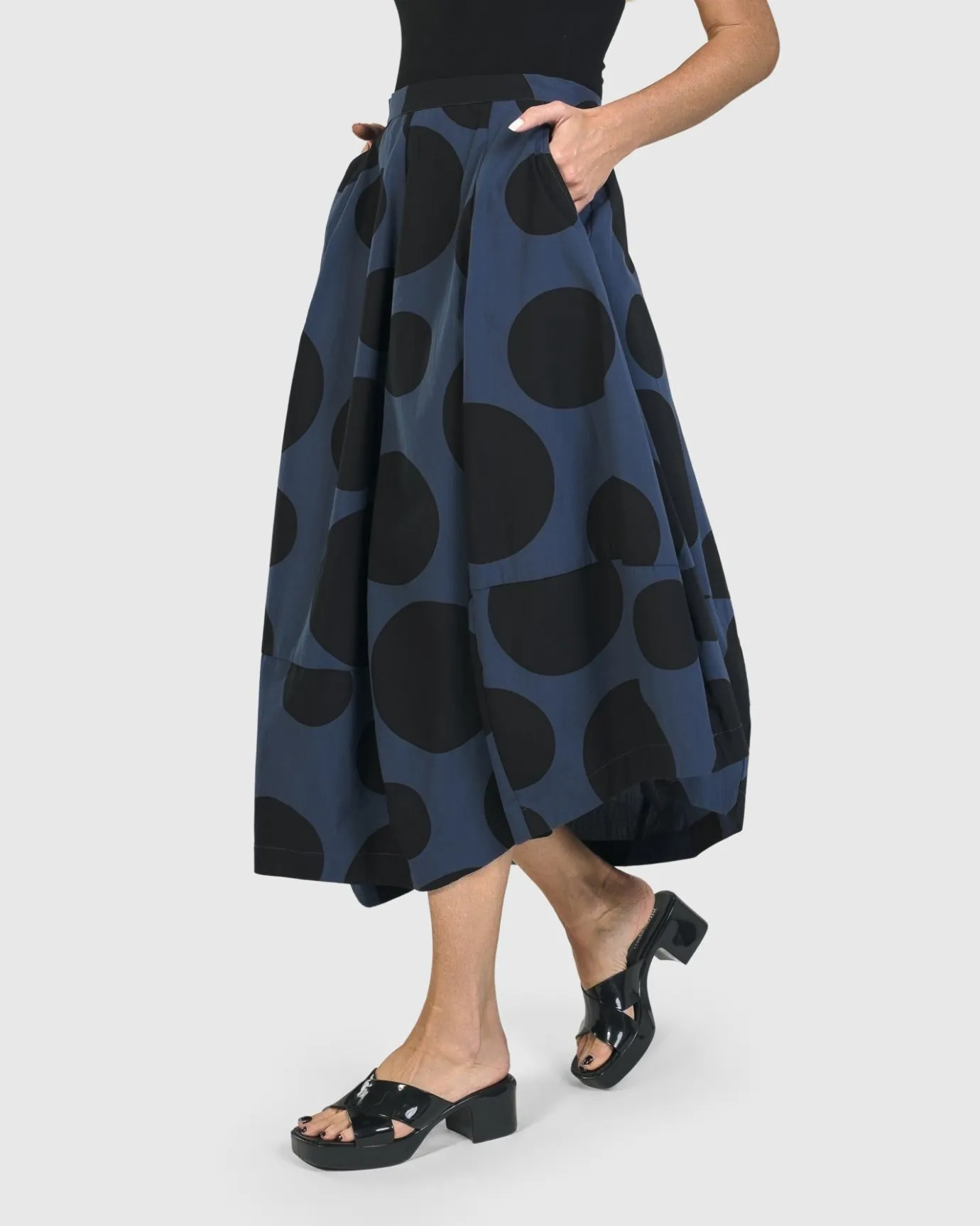 Women Alembika Plus<Urban Astrid Balloon Skirt, Navy
