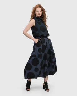 Women Alembika Plus<Urban Astrid Balloon Skirt, Navy