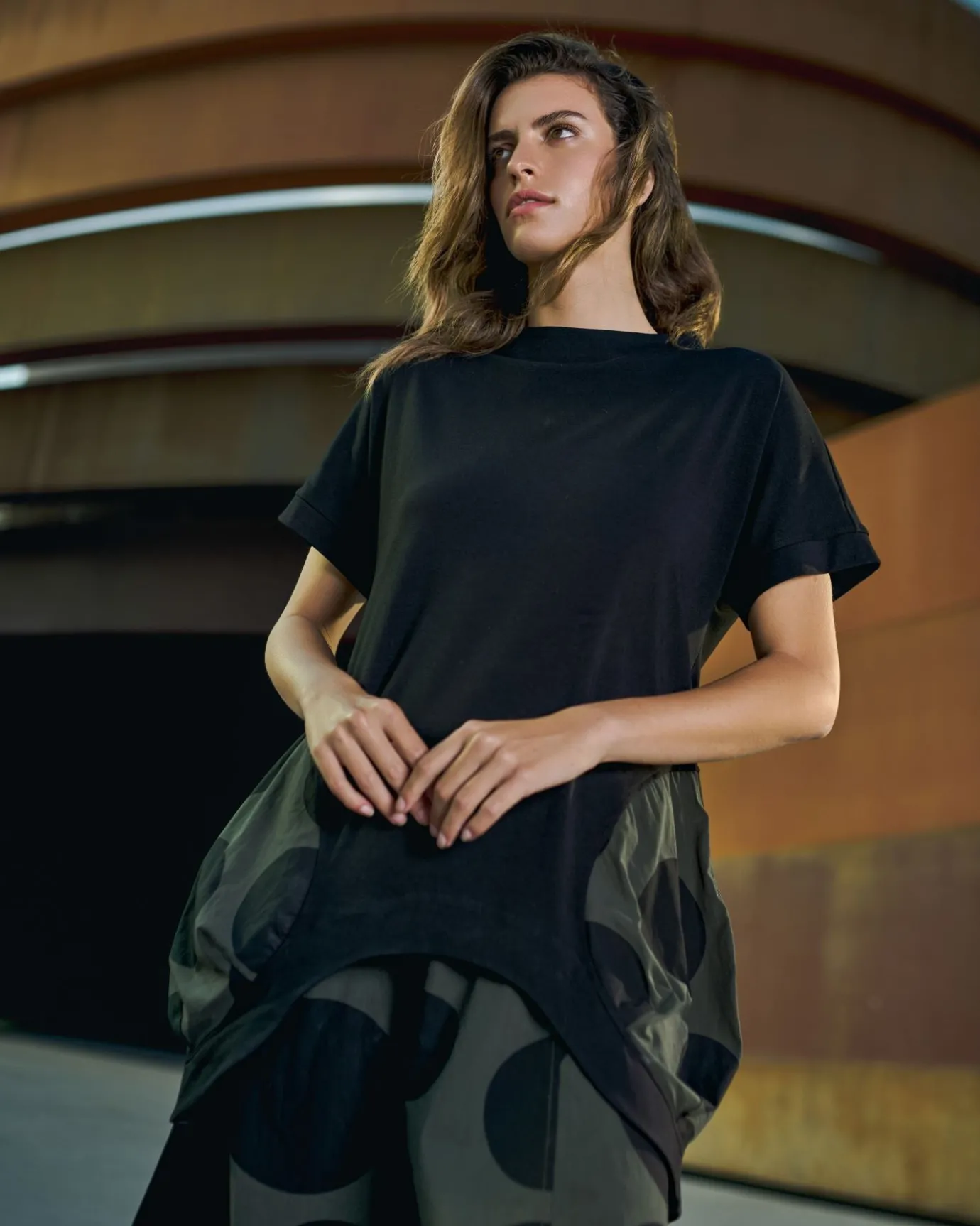Women Alembika Plus<Urban Bells Tunic Top, Khaki
