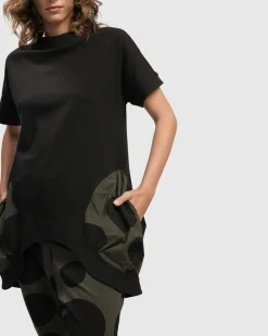Women Alembika Plus<Urban Bells Tunic Top, Khaki
