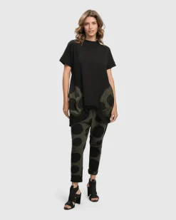 Women Alembika Plus<Urban Bells Tunic Top, Khaki