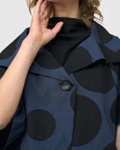 Women Alembika Jackets<Urban Bossa Cape Jacket, Navy