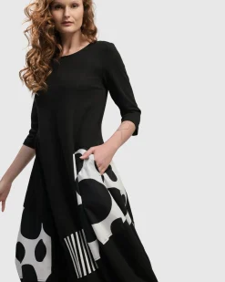 Women Alembika Dresses<Urban Broadway Cocoon Dress, Mono