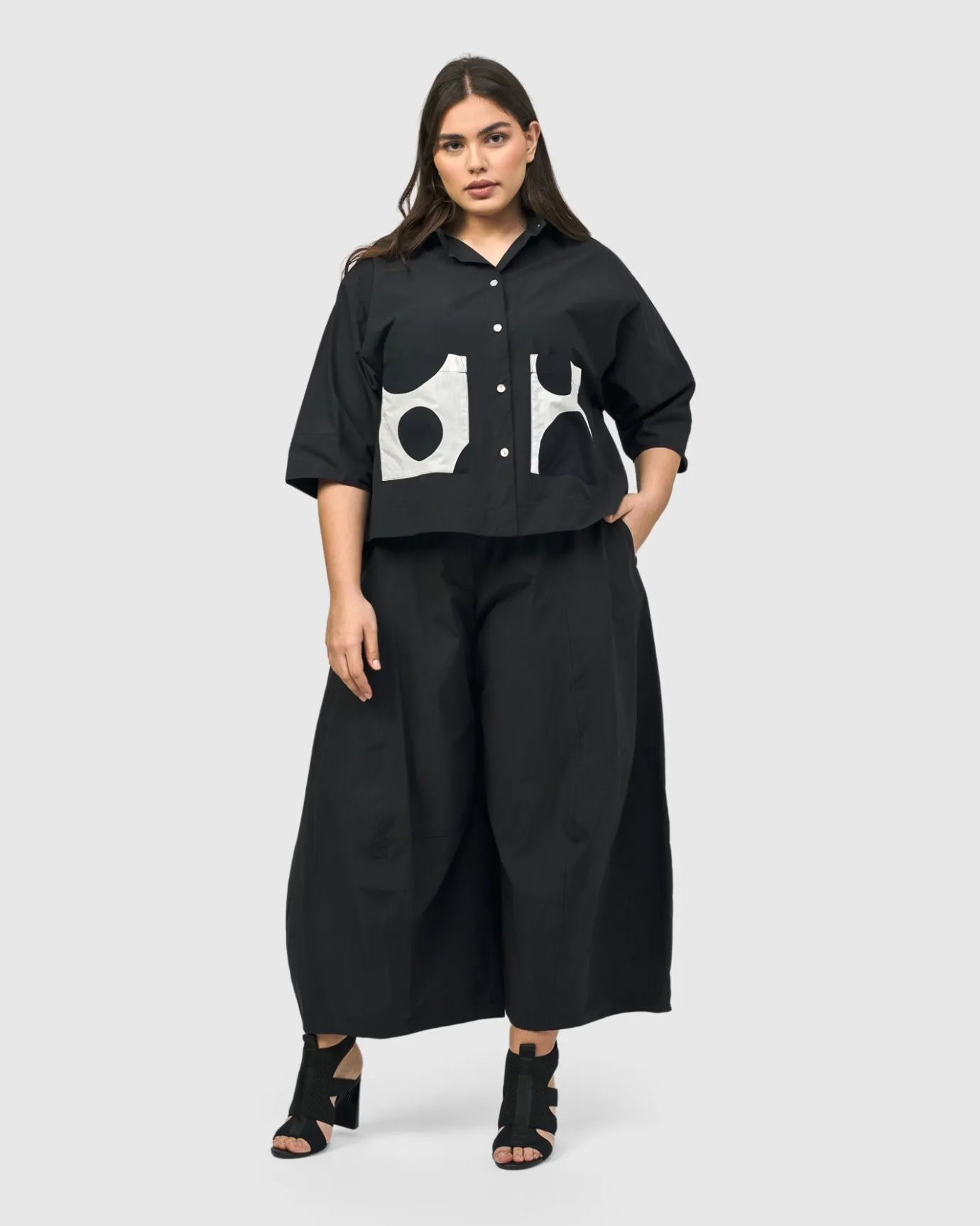 Women Alembika Tops & Tunics<Urban Carnegie Cropped Shirt, Mono