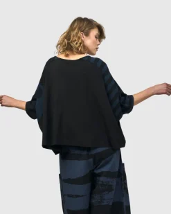 Women Alembika Tops & Tunics<Urban Centro Cropped Tee, Navy