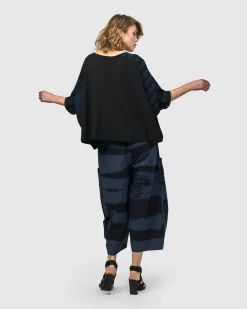 Women Alembika Tops & Tunics<Urban Centro Cropped Tee, Navy