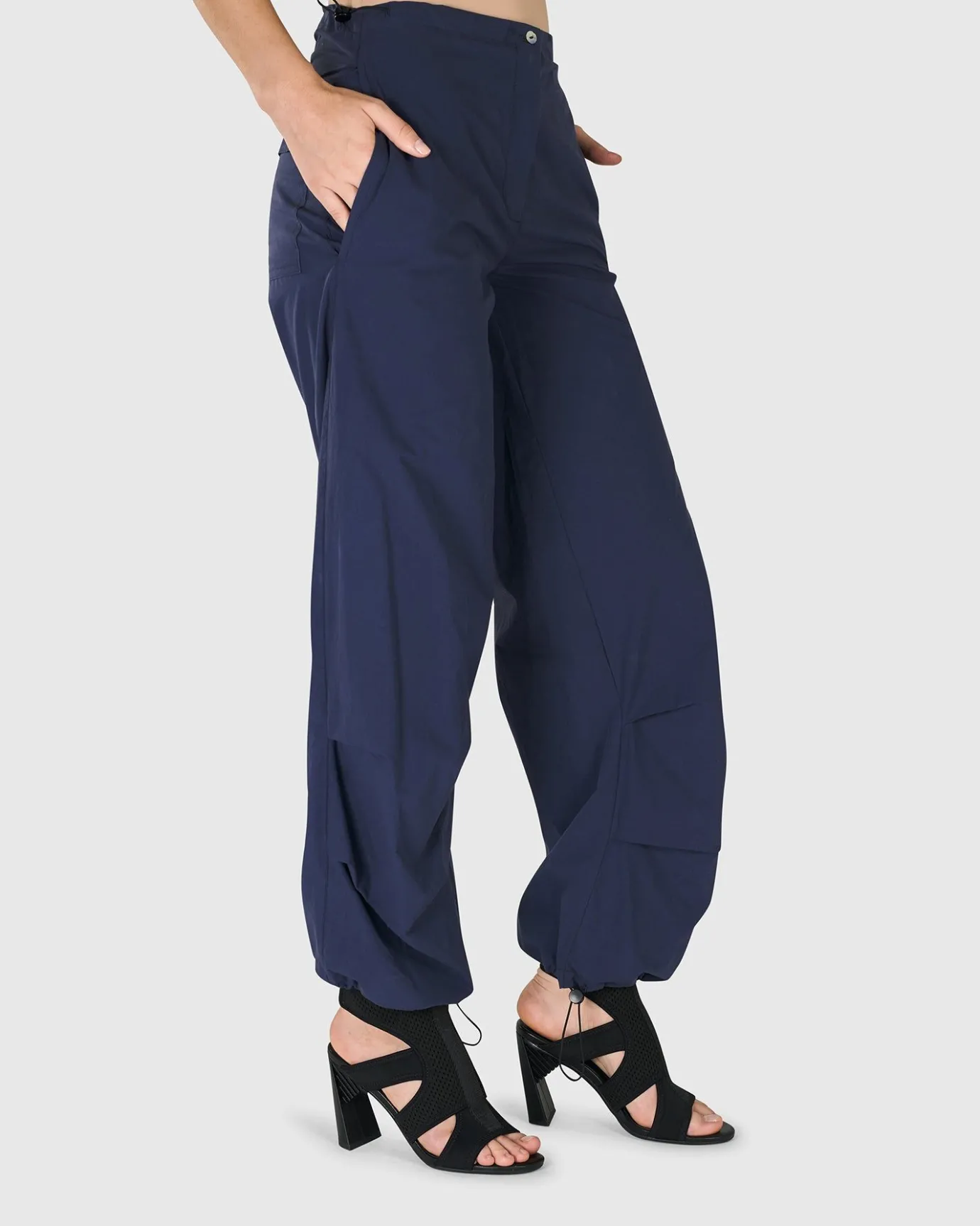 Women Alembika Plus<Urban Chica Cargo Pants, Navy