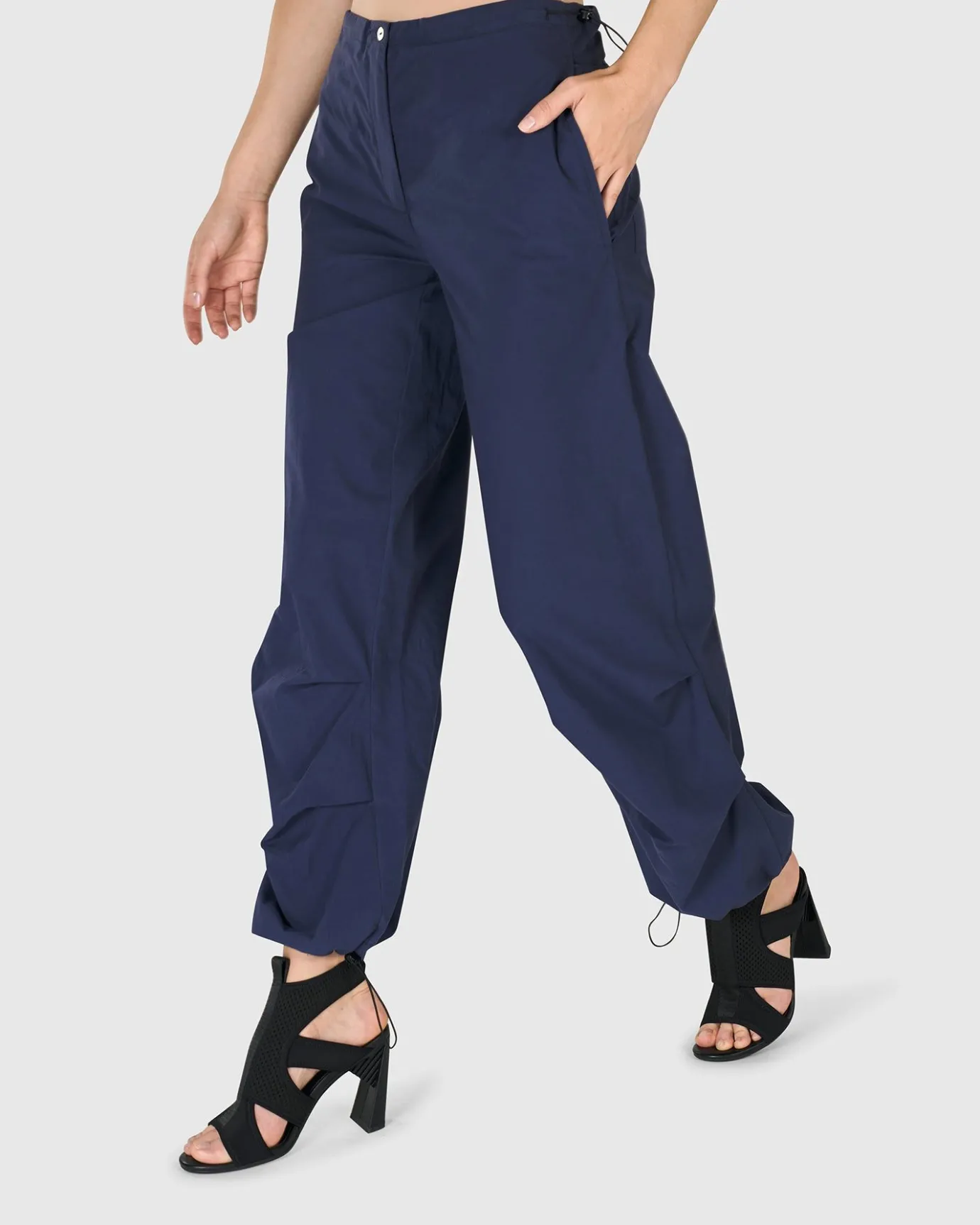 Women Alembika Plus<Urban Chica Cargo Pants, Navy