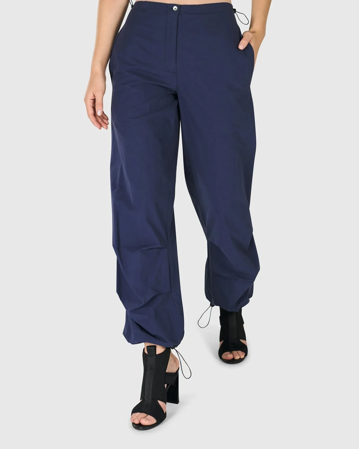 Women Alembika Pants & Skirts<Urban Chica Cargo Pants, Navy