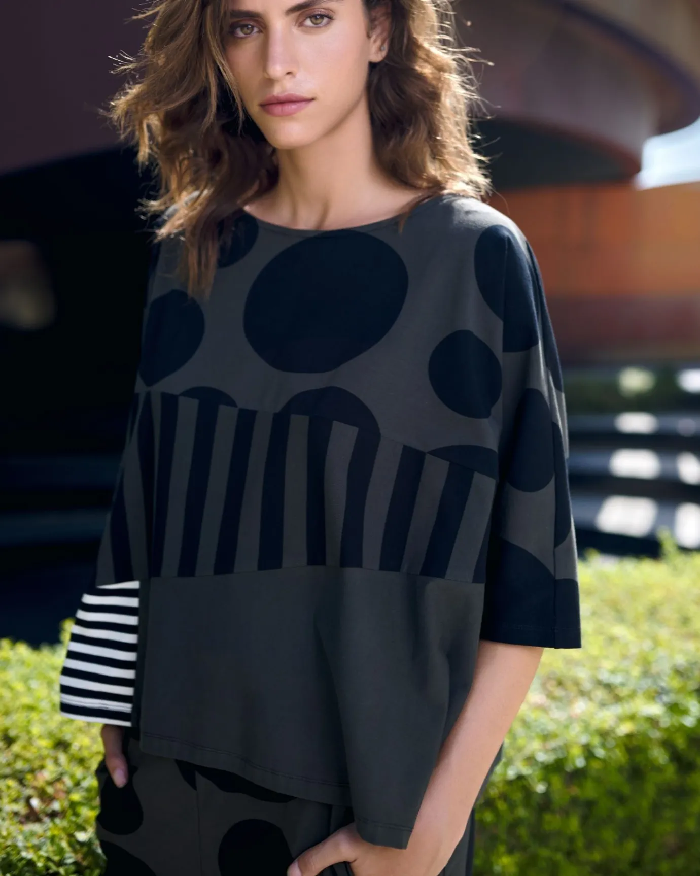 Women Alembika Plus<Urban Chihiro Boxy Tee, Khaki