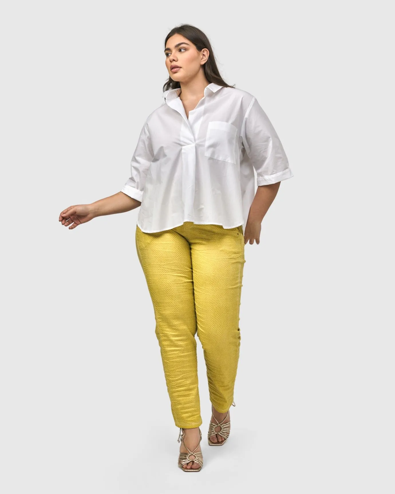 Women Alembika Tops & Tunics<Urban Chloe A-Line Blouse, White