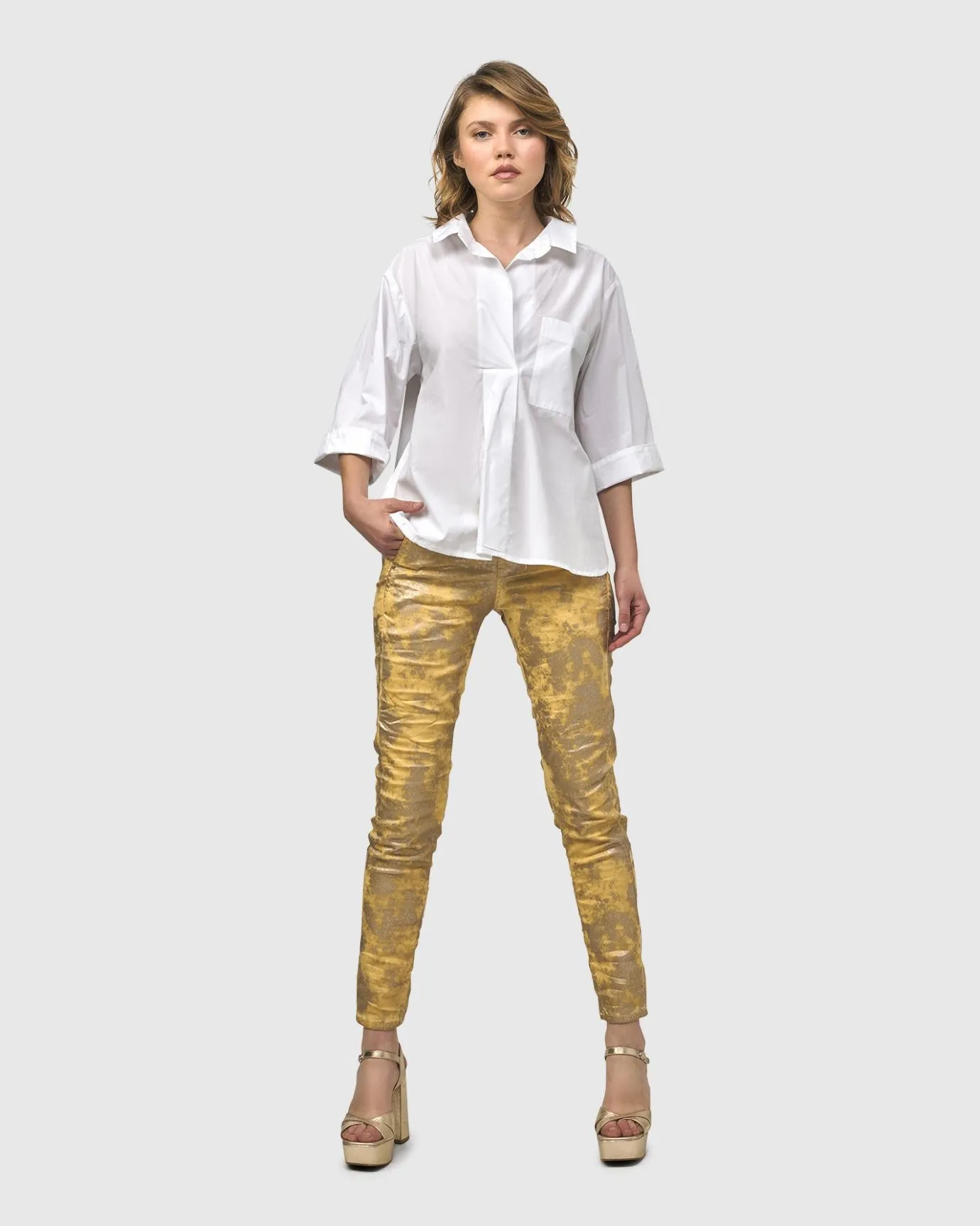Women Alembika Tops & Tunics<Urban Chloe A-Line Blouse, White