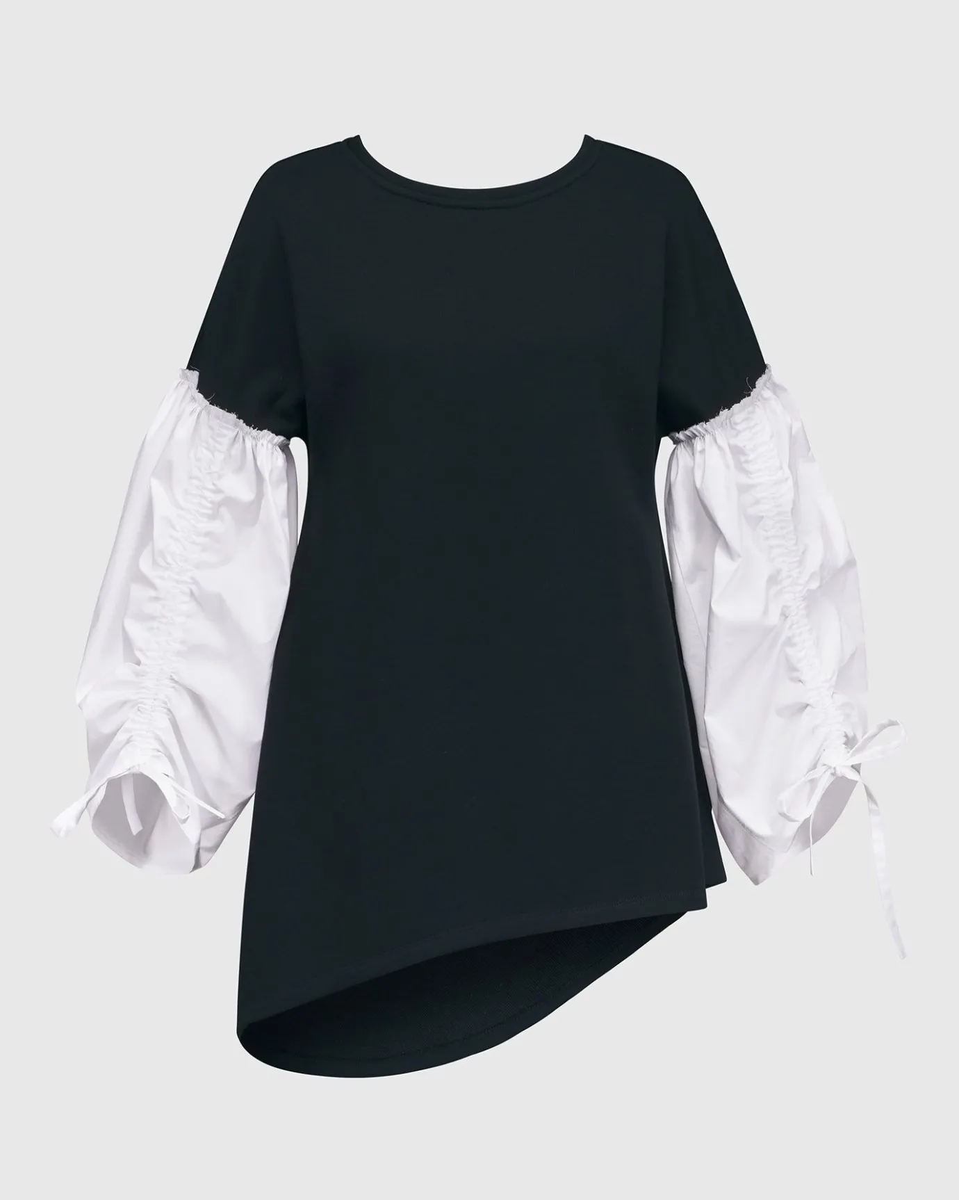 Women Alembika Plus<Urban Cinch Tunic Top, White/Black