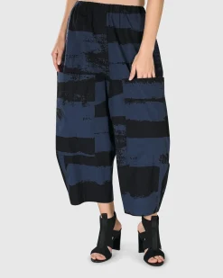 Women Alembika Plus<Urban Codex Barrel Pants, Navy