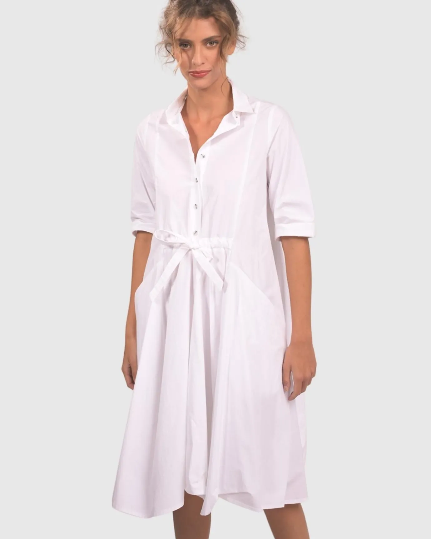 Women Alembika Plus<Urban Cooler Dress, White