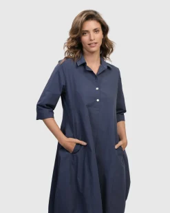Women Alembika Plus<Urban Corcovado Wonderful Dress, Navy