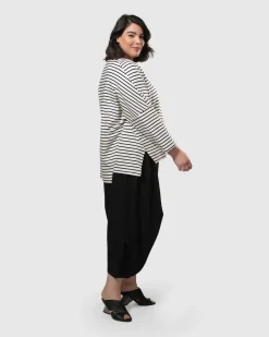 Women Alembika Pants & Skirts<Urban Crop Harem Pants, Black