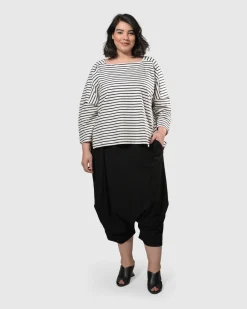Women Alembika Plus<Urban Crop Harem Pants, Black