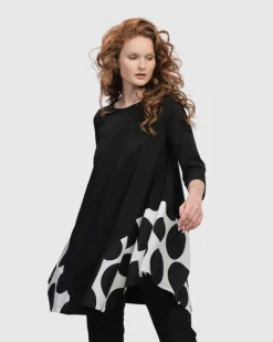 Women Alembika Plus<Urban Domino Trapeze Top, Mono