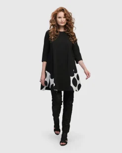 Women Alembika Plus<Urban Domino Trapeze Top, Mono