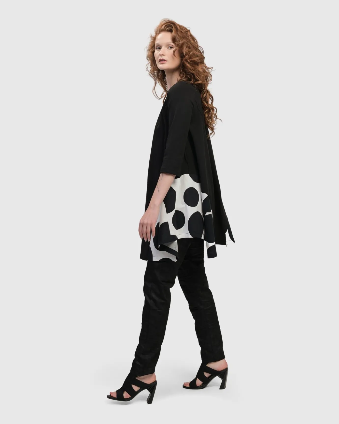 Women Alembika Plus<Urban Domino Trapeze Top, Mono