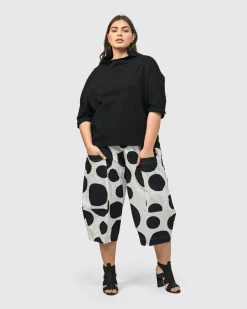 Women Alembika Plus<Urban Dot Barrel Pants, Mono