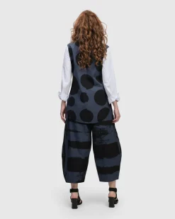 Women Alembika Plus<Urban Dots Button Down Shirt, Navy