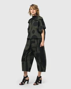 Women Alembika Plus<Urban Dots Kiku Cape Jacket, Khaki