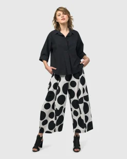 Women Alembika Plus<Urban Fran A-Line Blouse, Black
