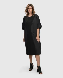 Women Alembika Plus<Urban Gramercy Oversized Dress, Black