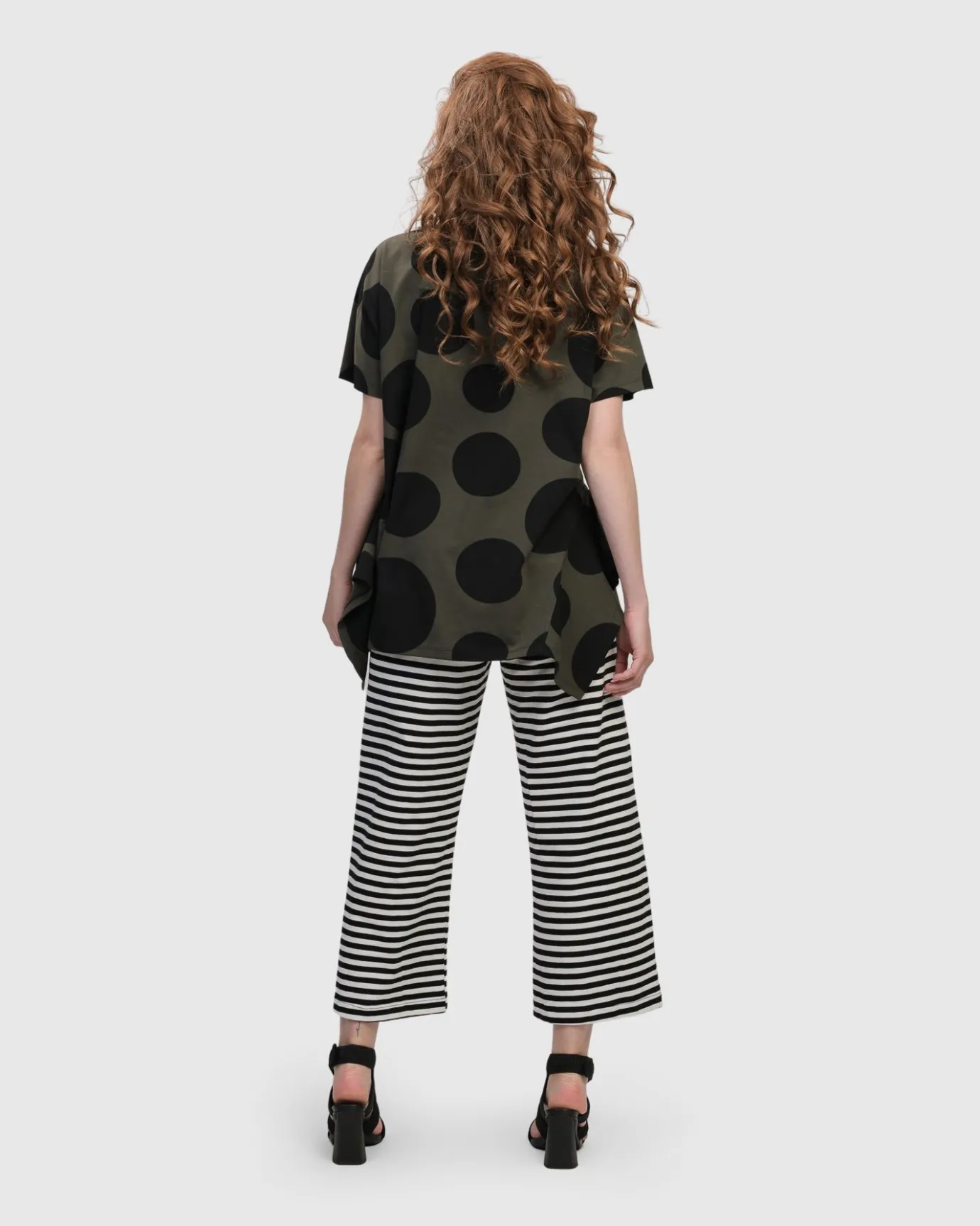 Women Alembika Plus<Urban Greenwich Striped Pants, Black