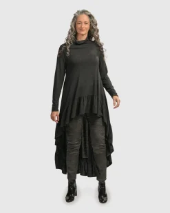 Women Alembika Plus<Urban Hi Lo Katniss Top, Charcoal