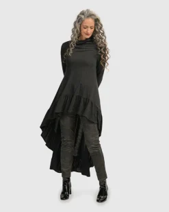 Women Alembika Plus<Urban Hi Lo Katniss Top, Charcoal