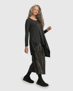 Women Alembika Plus<Urban Hi-Lo Top, Charcoal