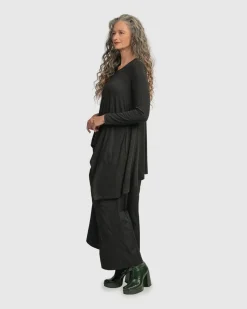Women Alembika Plus<Urban Hi-Lo Top, Charcoal